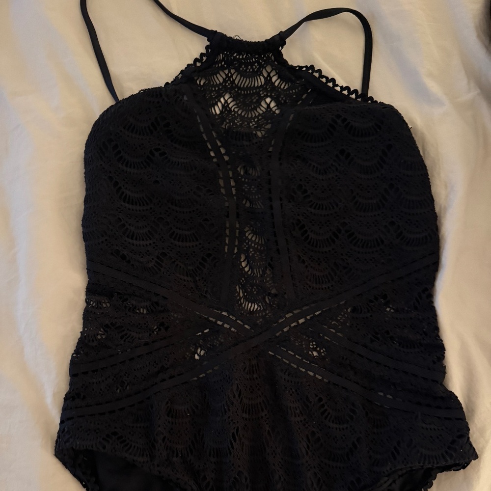 Becca Crochet One-Piece Swimsuit